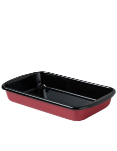 RIESS Ovenschaal emaille 38x22cm rood