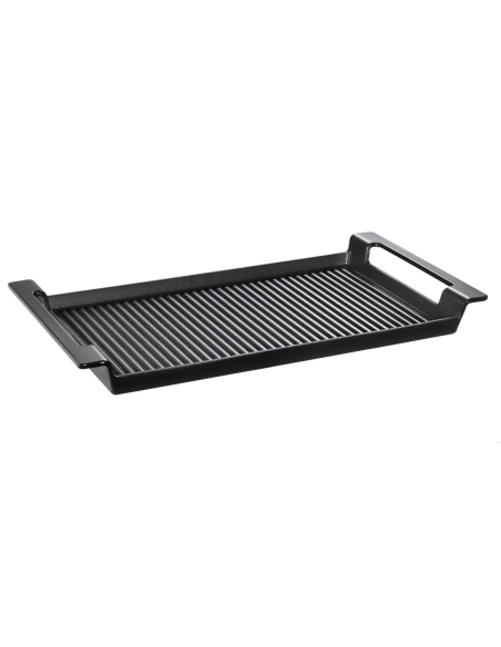 SUS Grillplaat gietijzer 44 x 24 cm zwart