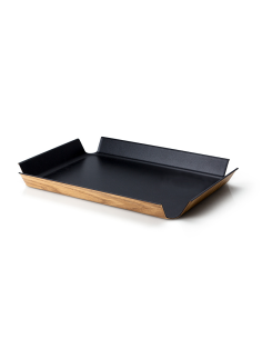 Dienblad, zwart metallic 41x29 cm