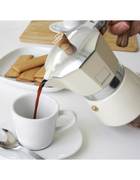 Venezia Mokka espressomaker 6-kops crème