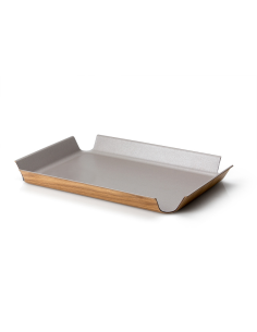 Dienblad, taupe metallic 41x29,5 cm