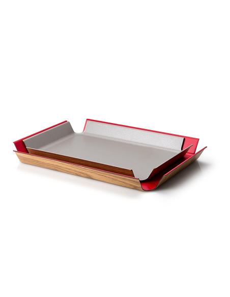 Dienblad, taupe metallic 41x29,5 cm