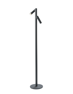 TUBO Twin staande lamp Antraciet