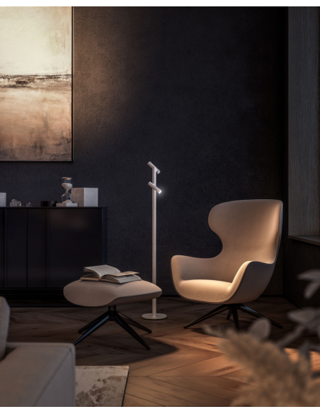 TUBO Twin staande lamp Antraciet