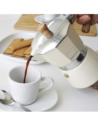 Venezia Mokka espressomaker 3-kops crème