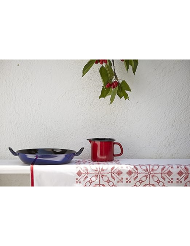 RIESS Melkkoker rood emaille 1 L