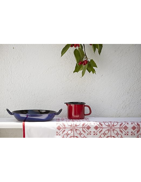 RIESS Melkkoker rood emaille 1 L