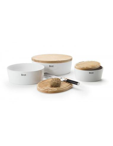 Broodpot Keramiek ovaal Wit