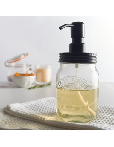 Kilner Zeeppomp zwart 0,5 L.