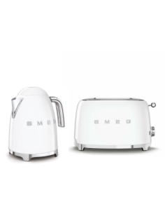 Smeg Waterkoker en Broodrooster 2x2 Set Wit