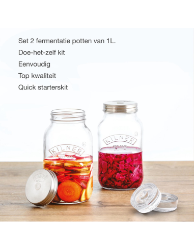Kilner Fermenteerset 2x 1 Liter