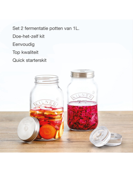 Kilner Fermenteerset 2x 1 Liter