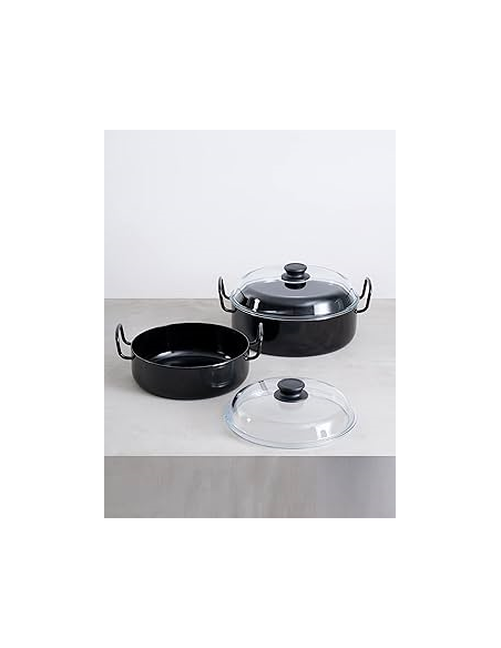 Riess Smoorpan 24 cm m.d. emaille