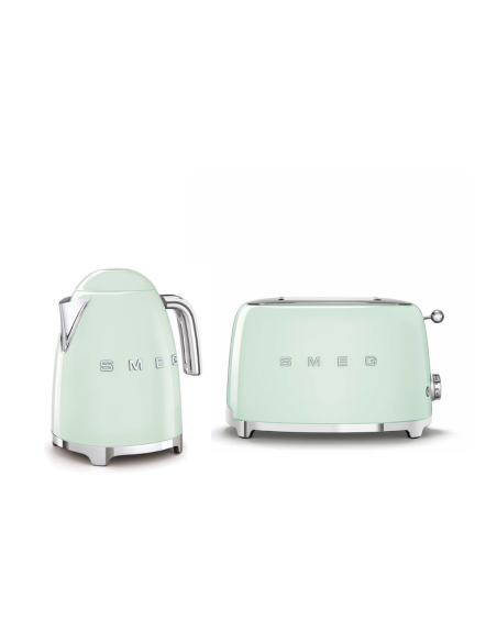 Smeg Waterkoker en Broodrooster 2x2 Set Pastel Groen