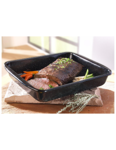 RIESS Braadslede Profi 33x42 cm zwart emaille