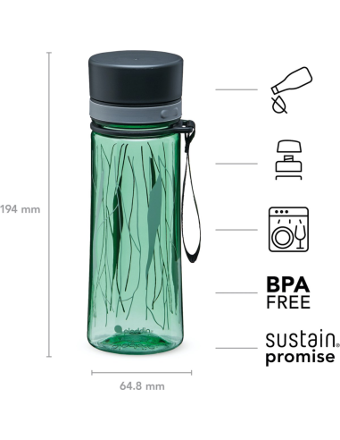 Waterfles Aveo Groen 350ml