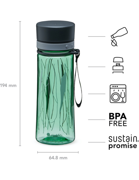 Waterfles Aveo Groen 350ml