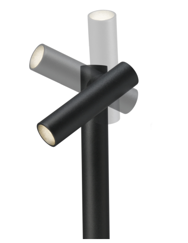 TUBO Twin staande lamp Zwart