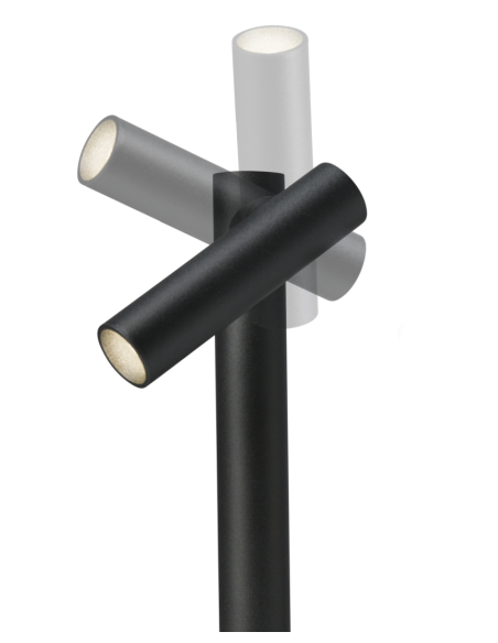 TUBO Twin staande lamp Zwart