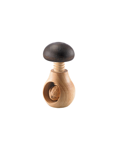 Notenkraker Paddenstoel Hout nat.
