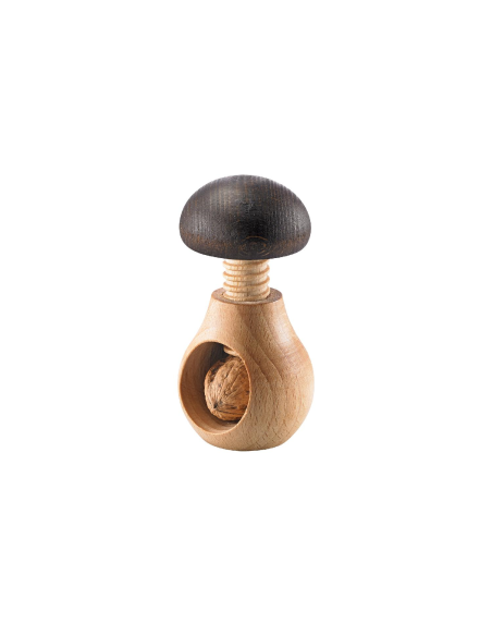 Notenkraker Paddenstoel Hout nat.