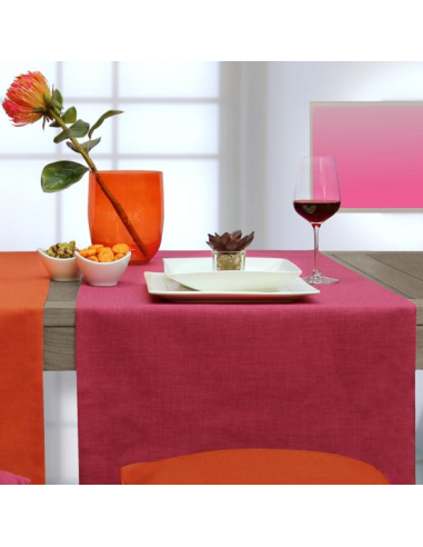 Loft Tafelloper 50 x 140 cm, Karmijnrood