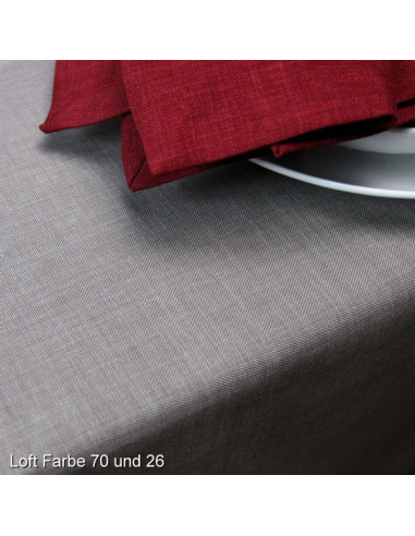 Loft Tafelkleed 150x250 cm, Mokka