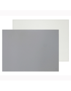 Placemat 40 x 30 cm wit/grijs