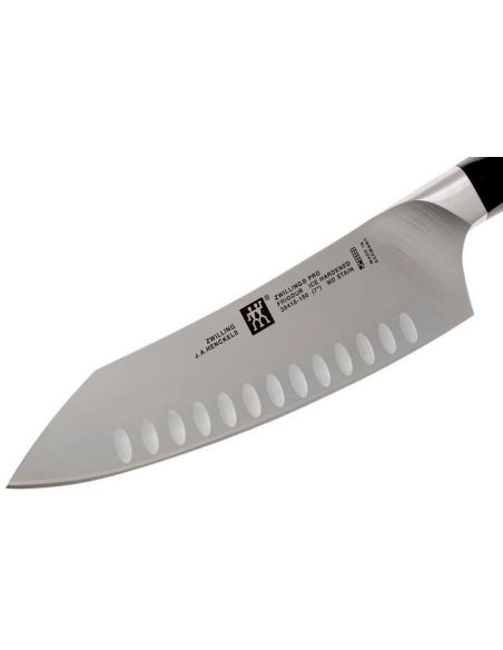 ZWILLING Pro Rocking Santoku-mes met kuiltjes
