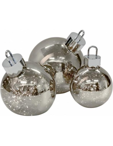 Led Ornament Kerstbal Smoke 25 cm