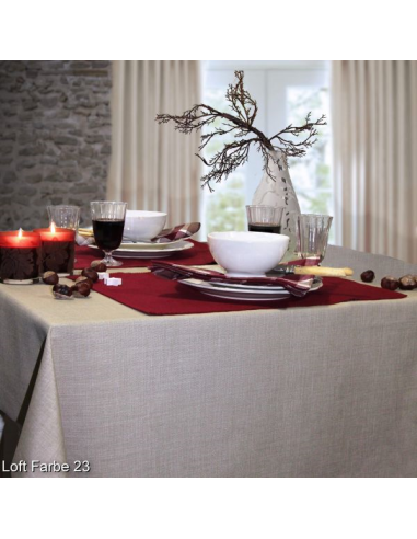 LOFT 170 Ø Tafelkleed, Lichtbruin