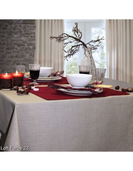 LOFT 170 Ø Tafelkleed, Lichtbruin