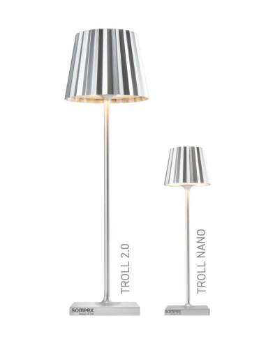 Troll 2.0 Outdoor Tafellamp Zilver