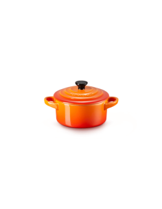 Le Creuset Mini-Braad-/ Stoofpan Oranjerood 10cm 0,2l