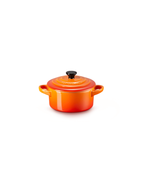 Le Creuset Mini-Braad-/ Stoofpan Oranjerood 10cm 0,2l