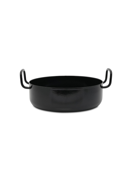 RIESS Smoorpan 28 cm emaille z.d.