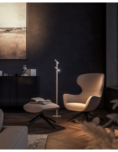 TUBO Twin staande lamp Wit