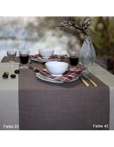 Loft Tafelloper 50x140 cm Donker Taupe