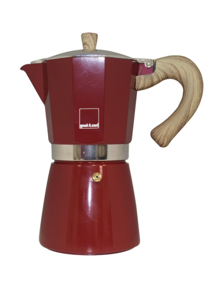 Venezia espressomaker 6-kops Rood
