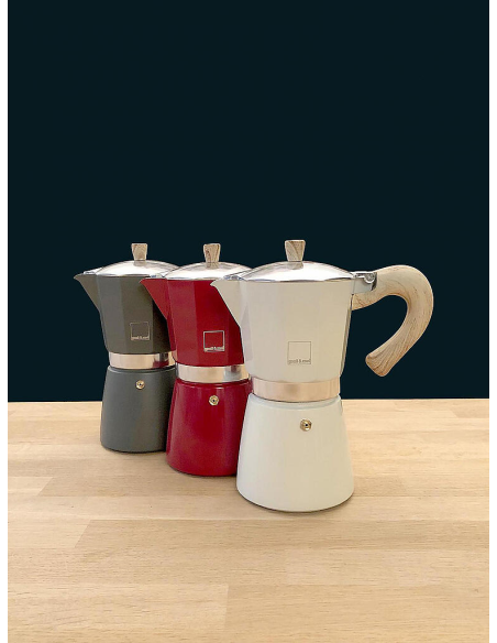 Venezia espressomaker 6-kops Rood
