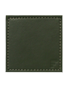 Set-4 onderzetter 10x10 cm olijf/ivoor