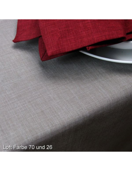 Loft 170 Ø Tafelkleed  Mokka
