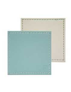 Set-4 onderzetter 10x10 cm mint/ivoor