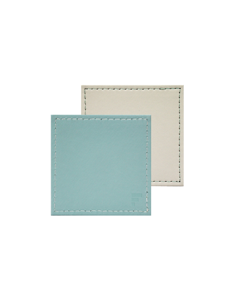 Set-4 onderzetter 10x10 cm mint/ivoor