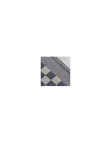 Blokdoekschort blauw