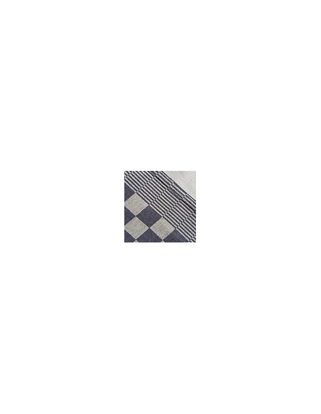 Blokdoekschort blauw