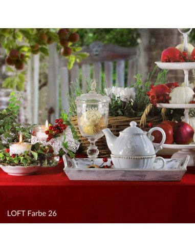 LOFT 170 Ø Tafelkleed, Wijnrood