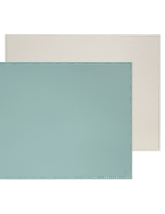 Placemat 40 x 30 cm mint/ivoor