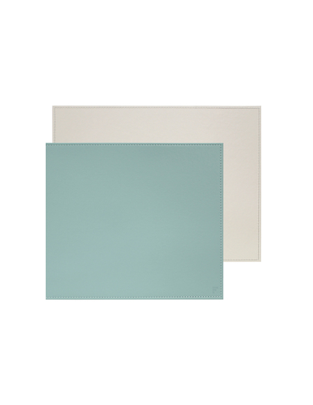 Placemat 40 x 30 cm mint/ivoor