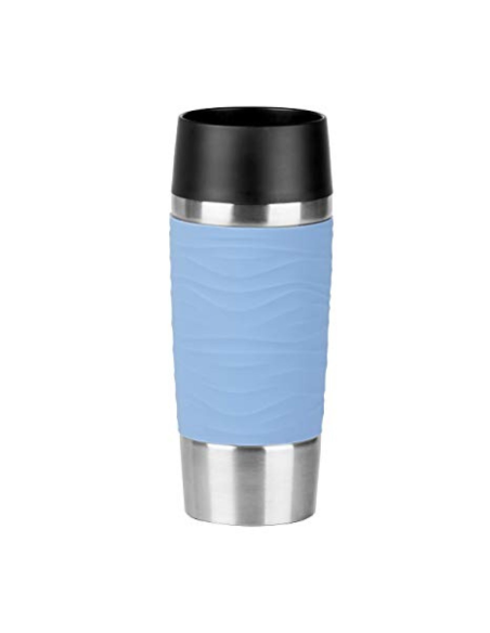 Emsa Travelmug Isoleerbeker Wave Blauw 0,36 L